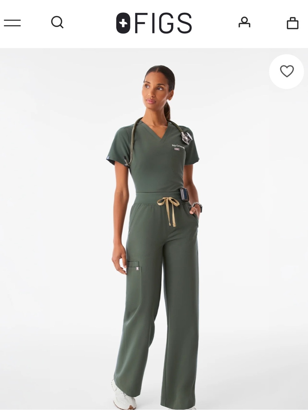 FIGS Moss Scrub Set